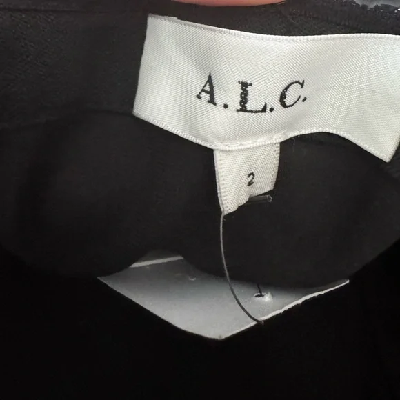 NWT A.L.C. Kate Belted Strapless Jumpsuit Black Size 2 $650